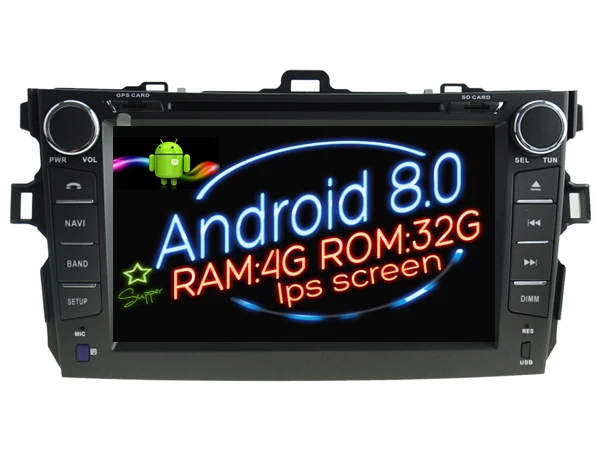 Ips экран Android 8 0 автомобильный Dvd Navi плеер для TOYOTA COROLLA 2007 2008 2009 2010 2011 2012 gps suto стерео