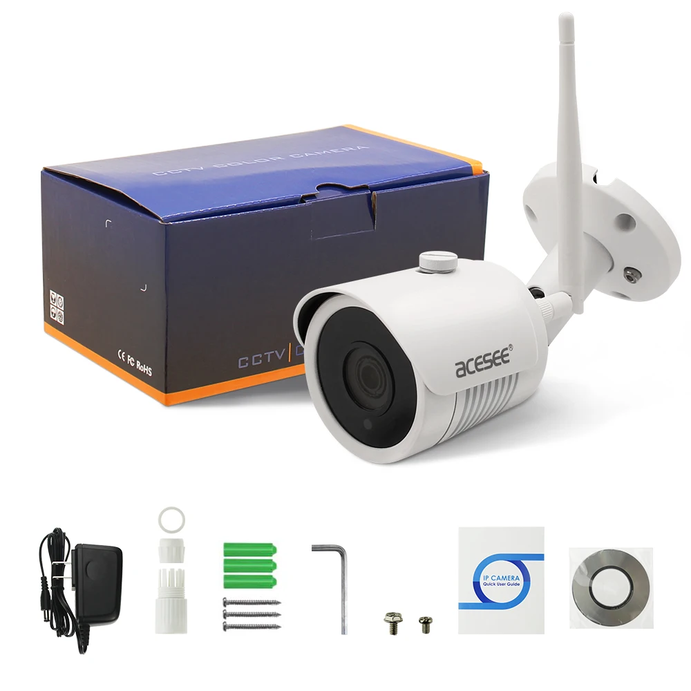 ACESEE наружного наблюдения Водонепроницаемый Камера Onvif IP Wi-Fi 4MP 2 4 г Ip Cam