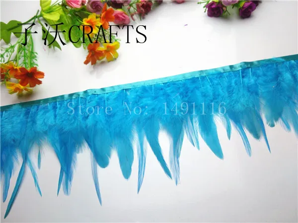 1 meter long cock feathers trim cloth sideband DIY sewing accessories / decorative | Дом и сад