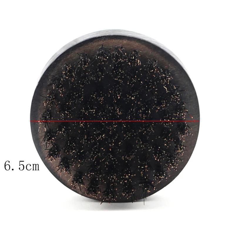 

1PCS 6.5cm Men Boar Hair Bristle Beard Brush Shaving Comb Face Massage Handmade Brush