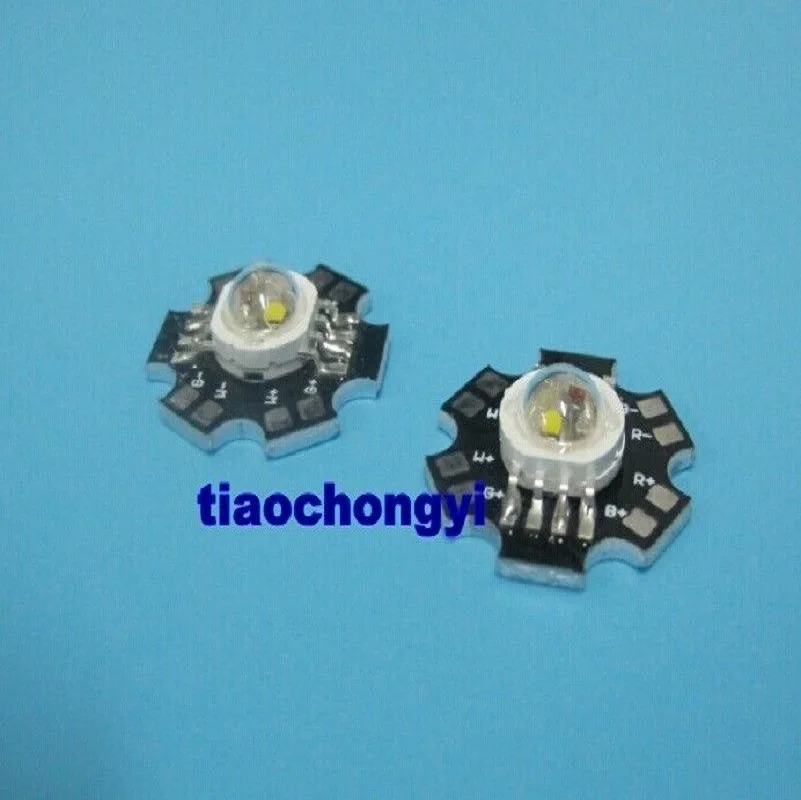 10 шт. 4 Вт RGBW высокомощный led шарик красный зеленый синий теплый белый чип на 20 мм