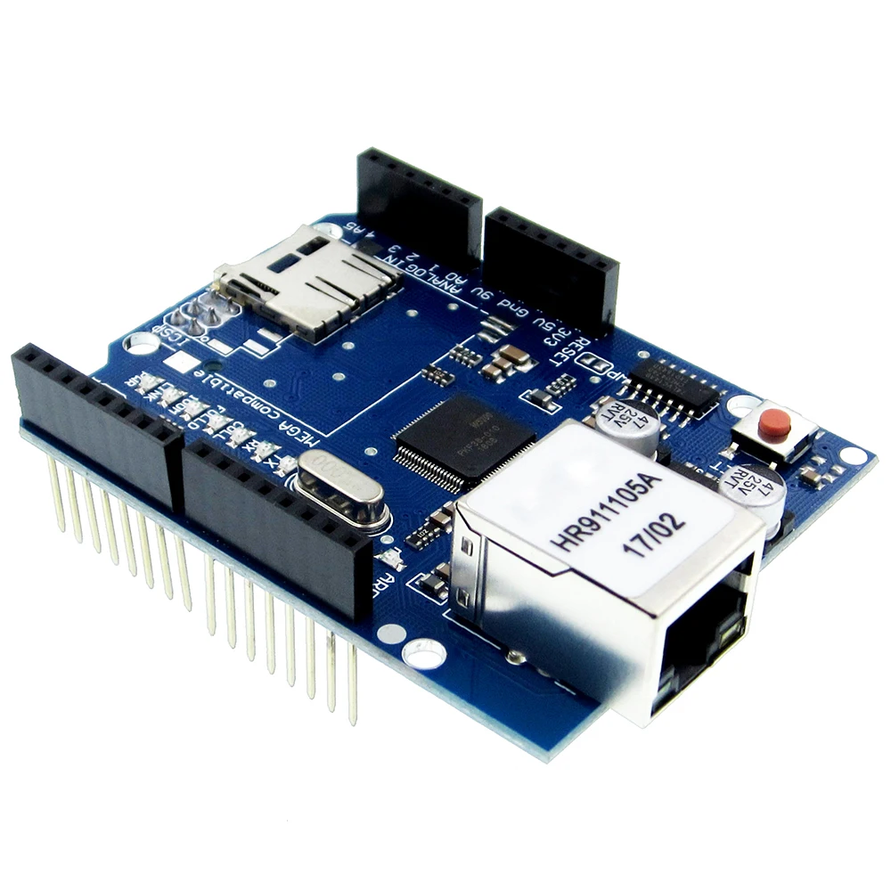 Ethernet экран W5100 &ltтолько макетный борд для Ardu UNO Mega 2560 1280 328|Детали и аксессуары