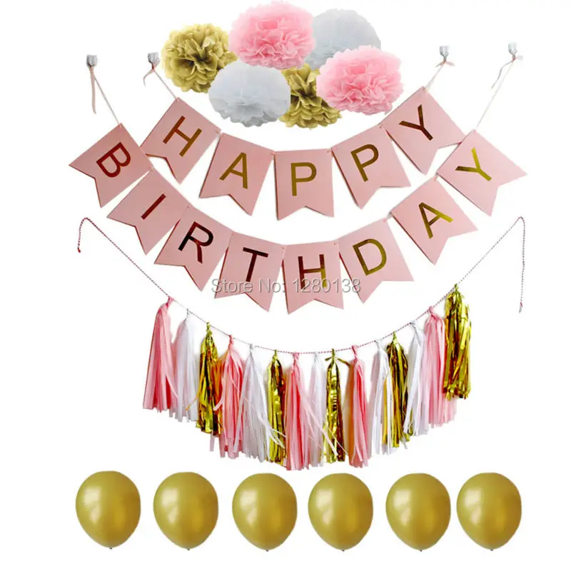 20 комплектов золотые розовые синие украшения для вечеринок Папиросные бумажные