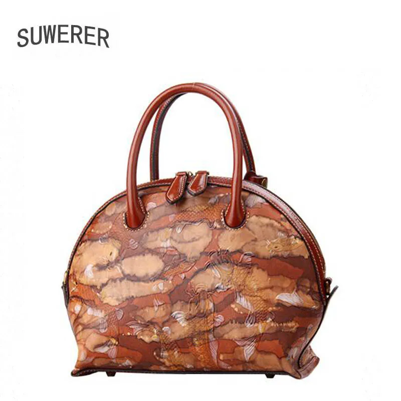 SUWERER женские сумки из натуральной кожи роскошные дизайнерские ручной работы с