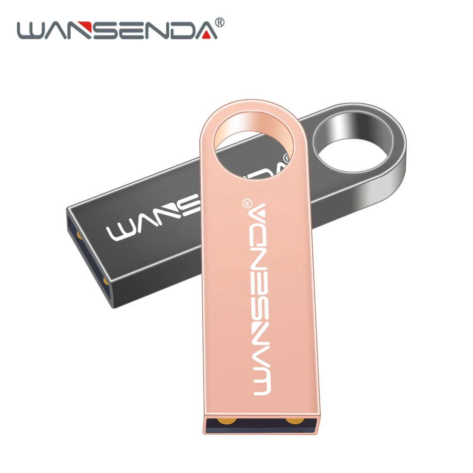 WANSENDA USB флеш накопитель водонепроницаемый 64 ГБ 32 16 8 4 2 0 Внешний металлический