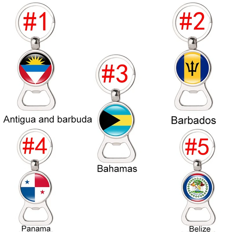 10 шт./партия Caribbean Bay 25, открывалка для флага, брелок флаг, мужские Модные ювелирные аксессуары, автомобильный брелок, памятный подарок