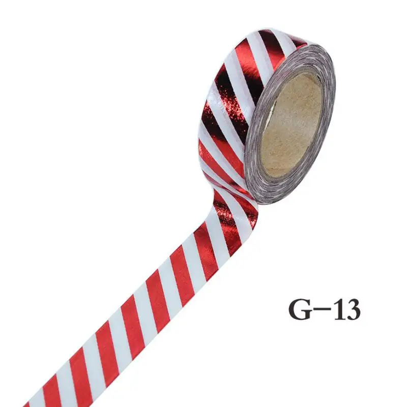 Звездная полосатая волна Золотой сезон позолота серебро васи клейкая лента DIY