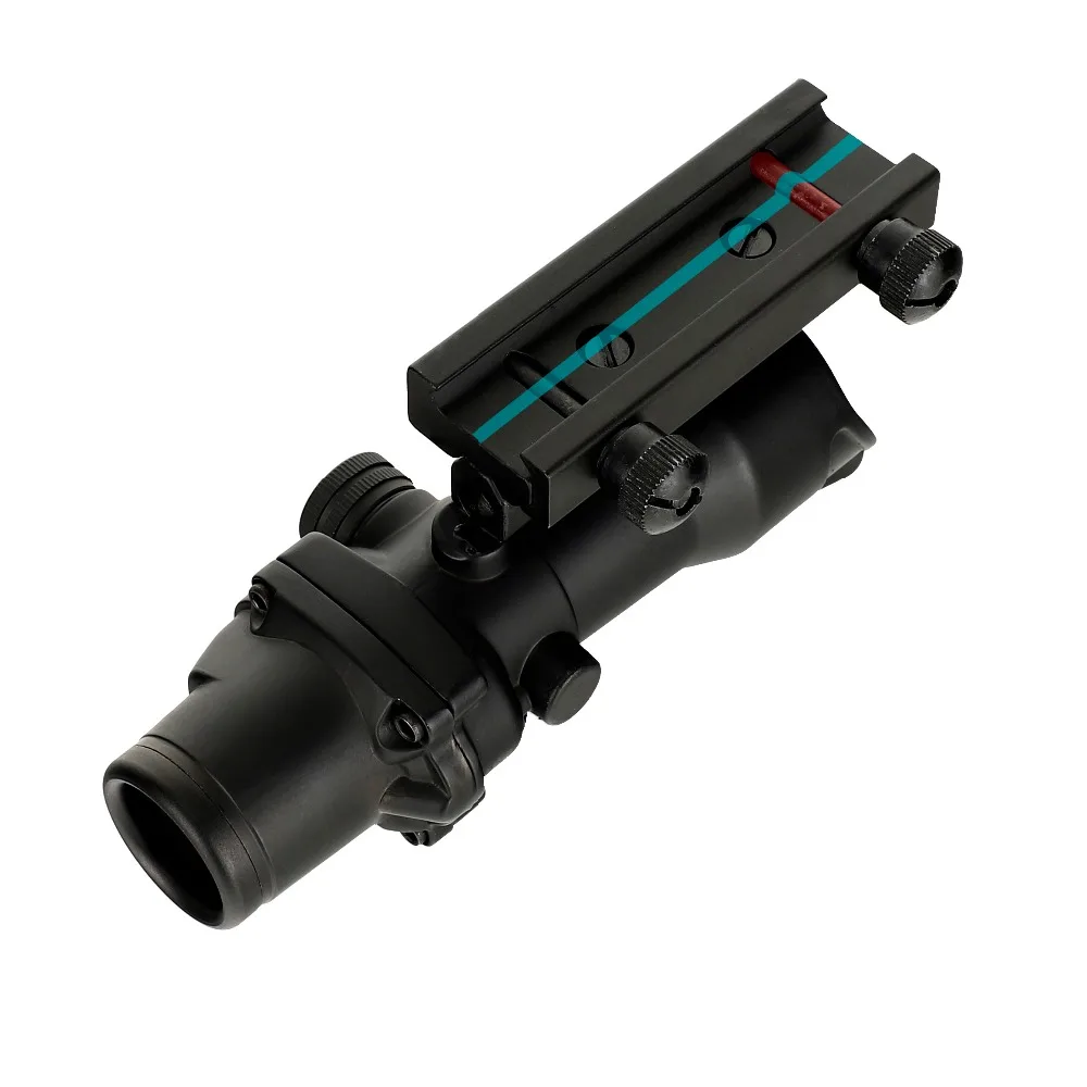 Ohhunt охотничий 4X32 ACOG настоящий оптоволоконный прицел BDC шеврон Подкова Сетка