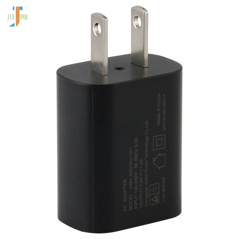 300 штук 5В 1А Универсальное Зарядное Устройство USB для телефонов с безопасной матовой оболочкой AH UL FCC Адаптер питания для зарядки мобильных телефонов на стену.