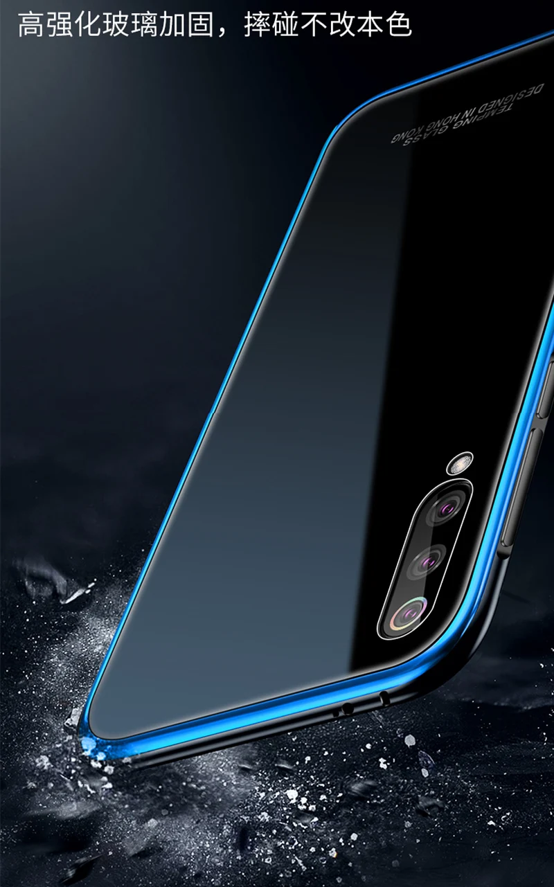 Чехол из закаленного стекла Bitingly для Xiaomi Mi 9 9 SE, съемный металлический бампер, задняя крышка для Xiaomi Mi 9SE, Жесткий Чехол