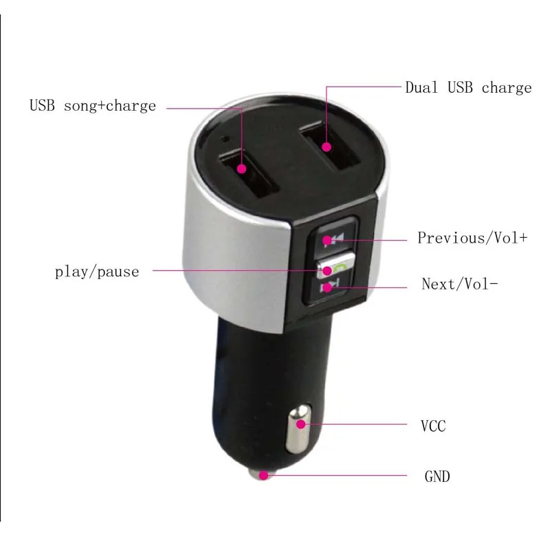 YASOKRO беспроводной Bluetooth гарнитура автомобильный комплект FM передатчик модулятор