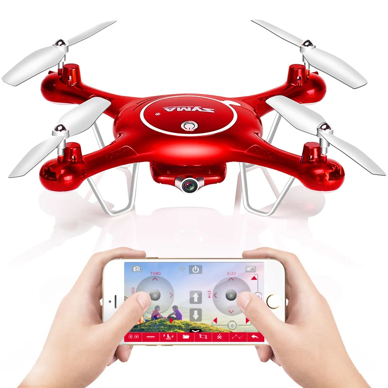 Дрон SYMA X5UW с камерой FPV WiFi HD 720P Трансмиссия квадрокоптера в реальном времени 2 4G 4CH