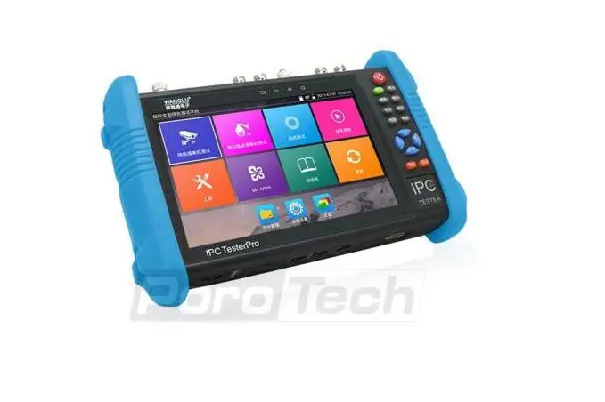 Тестер для IP камеры 7 дюймовый портативный тестер видеонаблюдения IPC AHD TVI CVI IPC9800