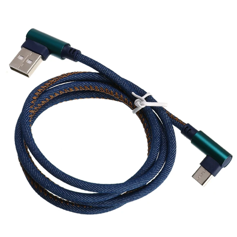 Usb type C 3 1 м/2 м короткий кабель 90 градусов прямоугольный разъем usb провод USB для Xiaomi