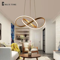 gold black white finished acrylic modern pendant lights for living room dining room led home lighting fixture simple led lamps
