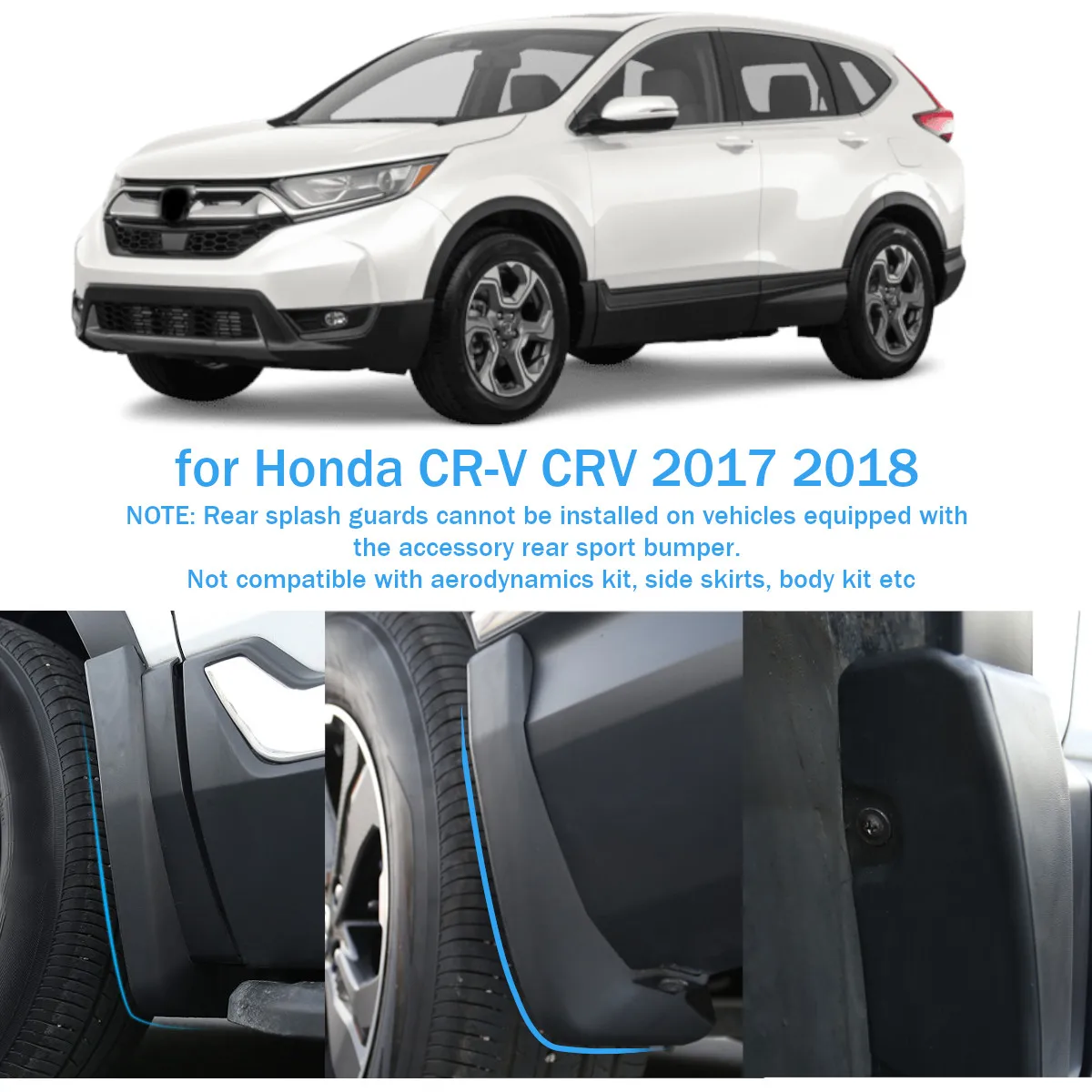 4 шт. Брызговики автомобильные Передние Задние фары для Honda/CR-V CRV Авто Брызговики