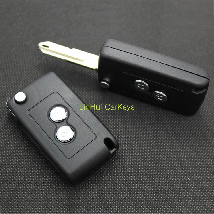 

PINECONE for PEUGEOT 206 Key Case 2 Buttons Uncut Blank Brass Blade Type 2 Modified Remote Key Shell 1 PC