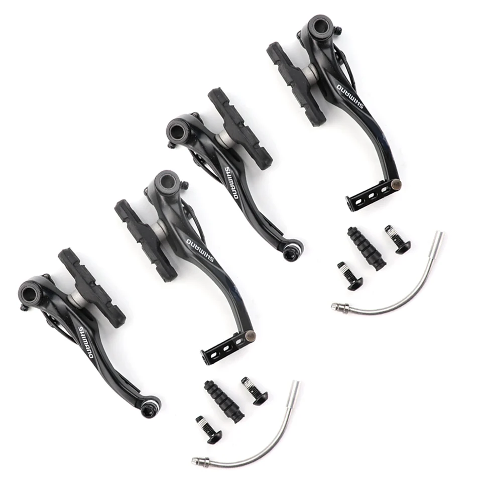 Set Black SHIMANO BR-T4000 Alivio линейный V тормоз велосипедный тормоз BR T4000 Модернизированный BR-M422 черный/серебристый спереди/сзади/комплект - Цвет: Set Black