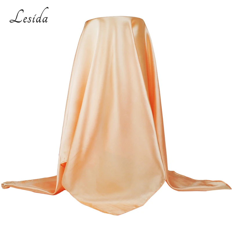 Шарф женский квадратный однотонный из шелка с бантом 90*90 см 9008|fashion shawls|cheap shawlsquare