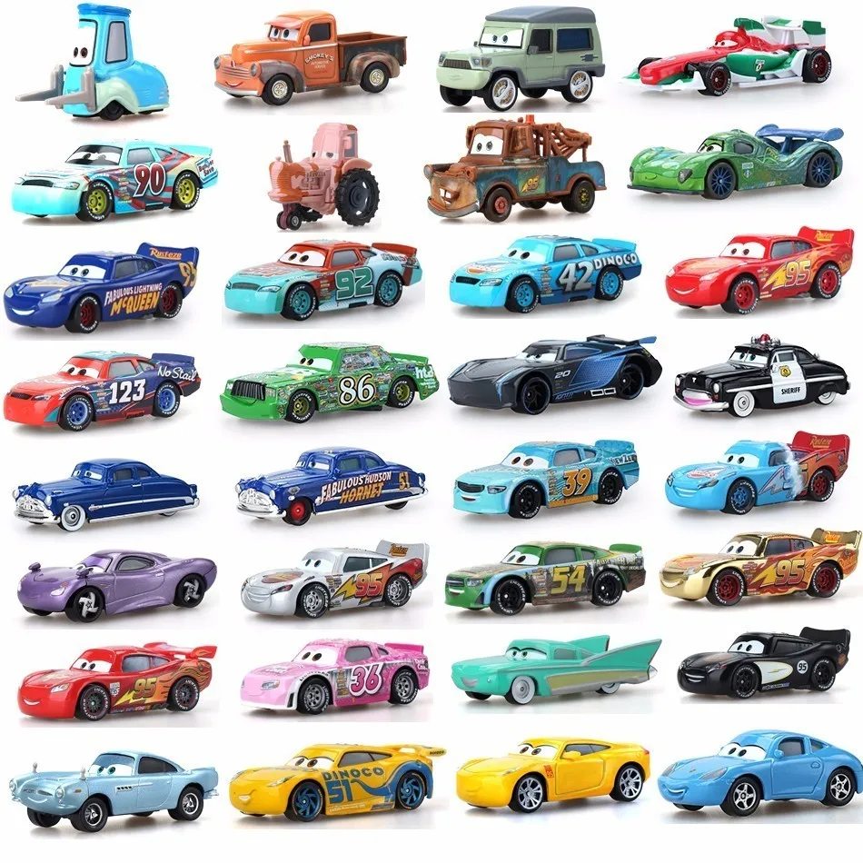 

Литые автомобили Disney Pixar Cars3, Lightning, 39 видов, Маккуин, мэтер, Джексон, шторм, Рамирез, 1:55, металлический сплав, игрушки для мальчиков, подарок