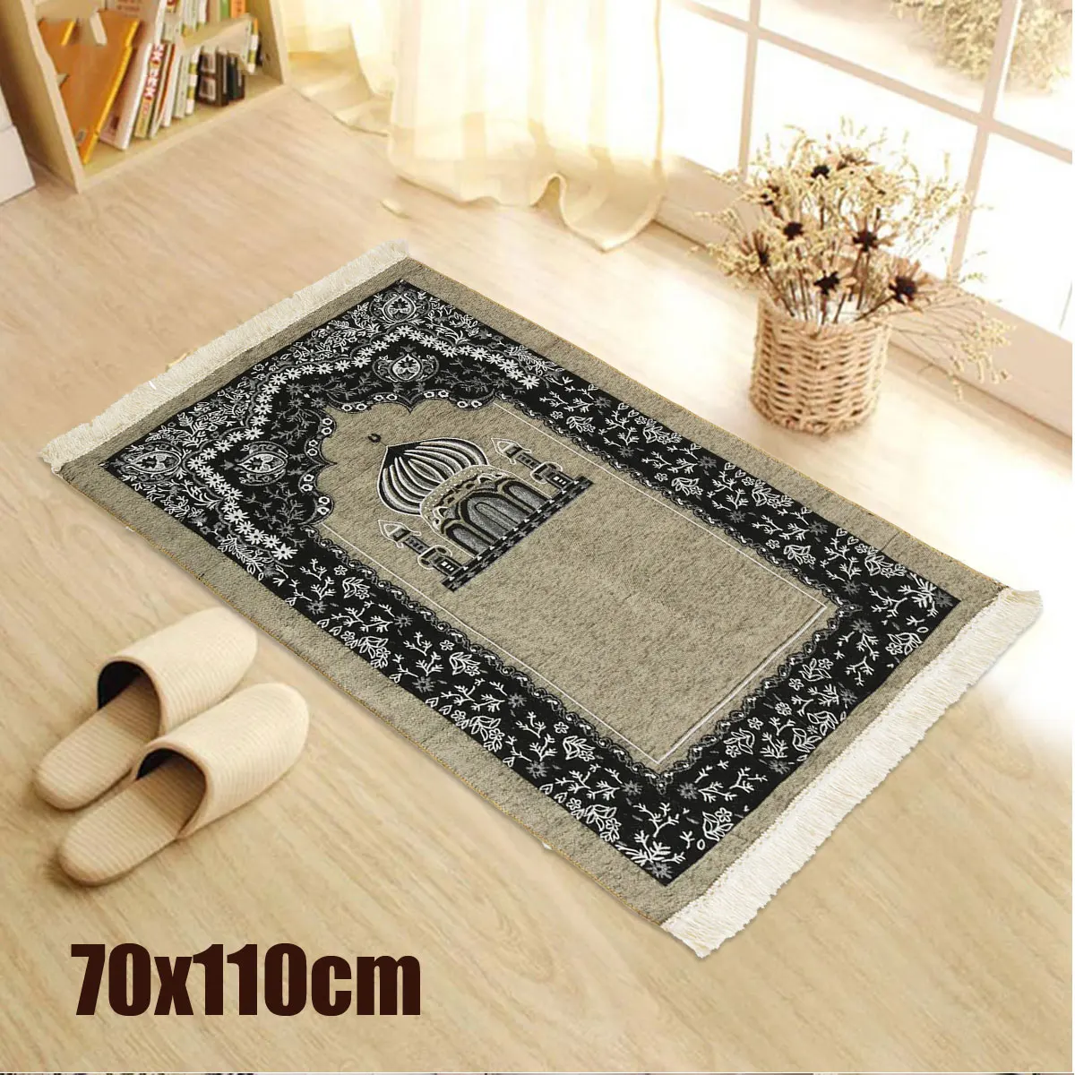 KIWARW Рамадан Исламская мусульманская молитва коврик из полиамидного волокна Salat