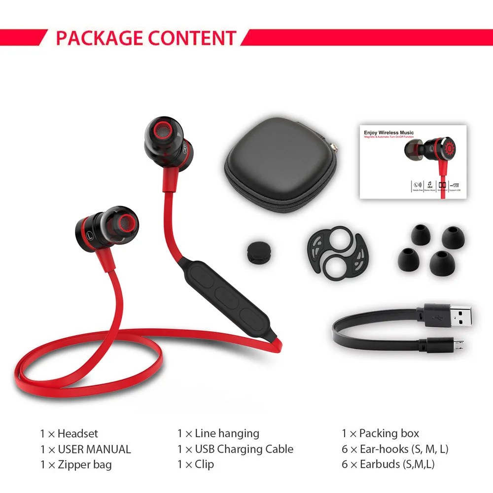 Bluetooth наушники PLEXTONE Спортивные Беспроводные с микрофоном|bluetooth sport earphone|sport