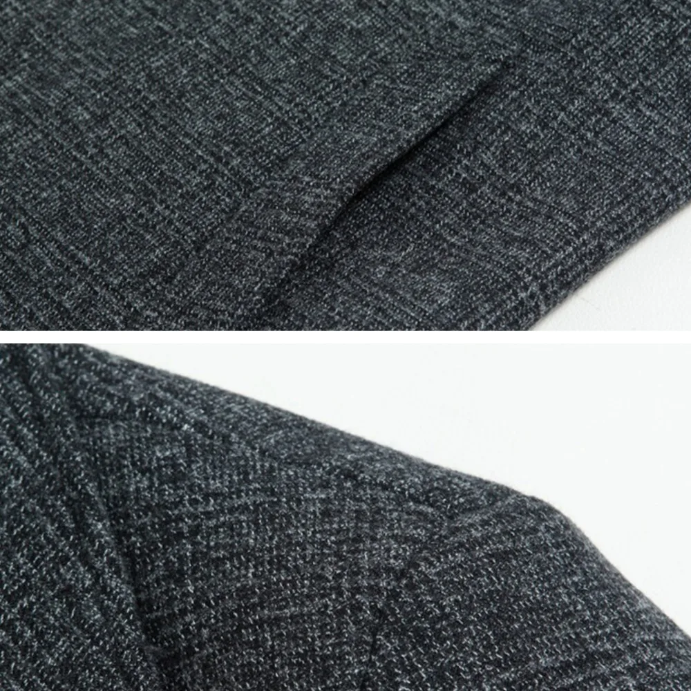 Holyrising Men Wool Coats Turn Collar Thick Mens Winter Jackets Loose Overcoat Classic Soft For Male Peacoat Hot 18567-5 | Мужская