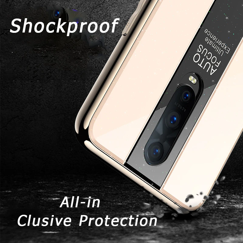 R17pro зеркальная крышка для Oppo R 17 Pro R15 Dream OPPOR17 покрытие PC 4 в 1 задняя r r17 Чехол Мягкий