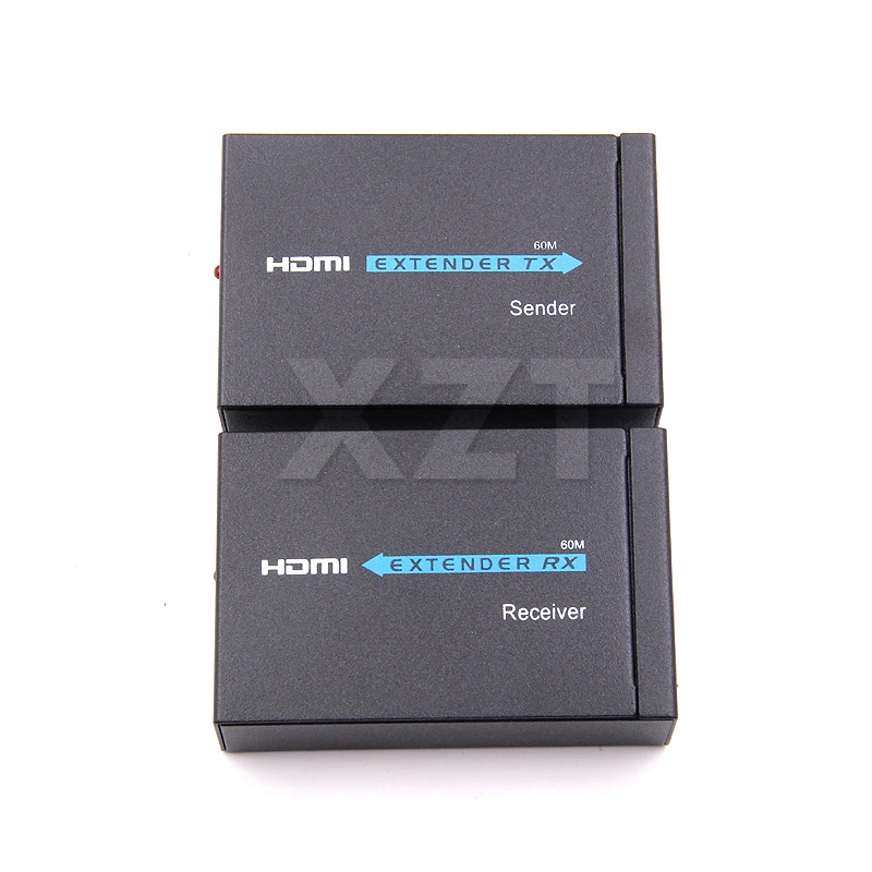 Новейший 60 м HDMI удлинитель 1080p 3D передатчик приемник через Cat 5e/6 RJ45 Ethernet конвертер