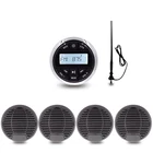 Водонепроницаемый морской радиоприемник, Bluetooth стерео аудиосистема с 3 