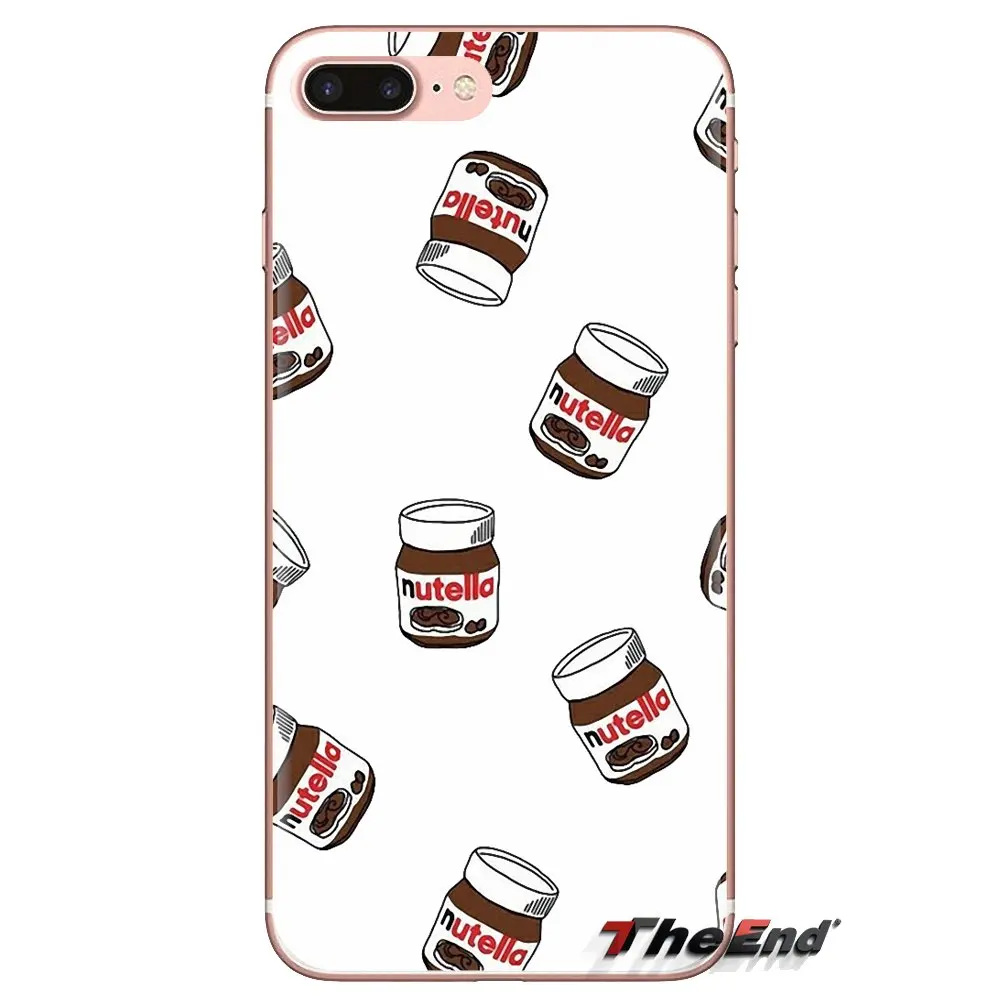 Cute Tumblr Nutella Design For LG Spirit Motorola Moto X4 E4 E5 G5 G5S G6 Z Z2 Z3 G2 G3 C Play Plus Mini Silicone Phone Bag Case |