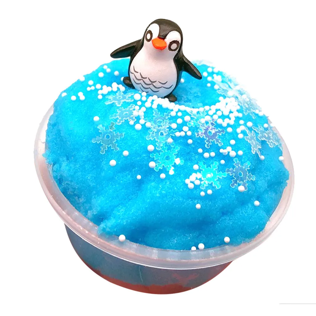 BU TELOTUNY Slime глина облако ледяное миры буфами на рукавах Squishies грязь слизи Шпатлёвки ароматизированный стресс глины игрушка-Лизун развивающая игрушка Горячее предложение J24 - Цвет: BU