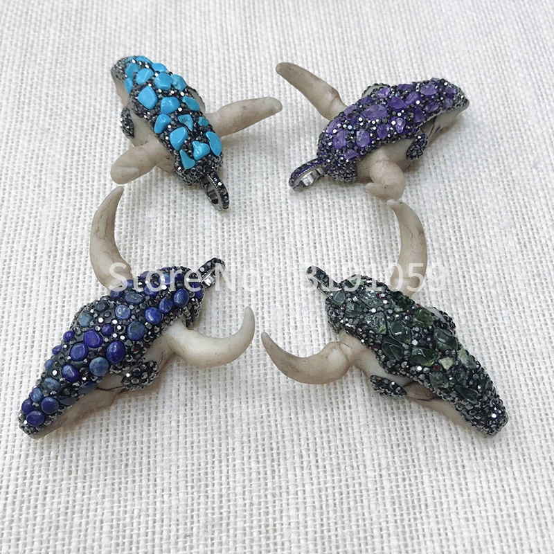 

Новый стиль, архаизированная голова коровы, модный контрастный кондол, капли, индивидуальный персонаж, подвеска, украшение