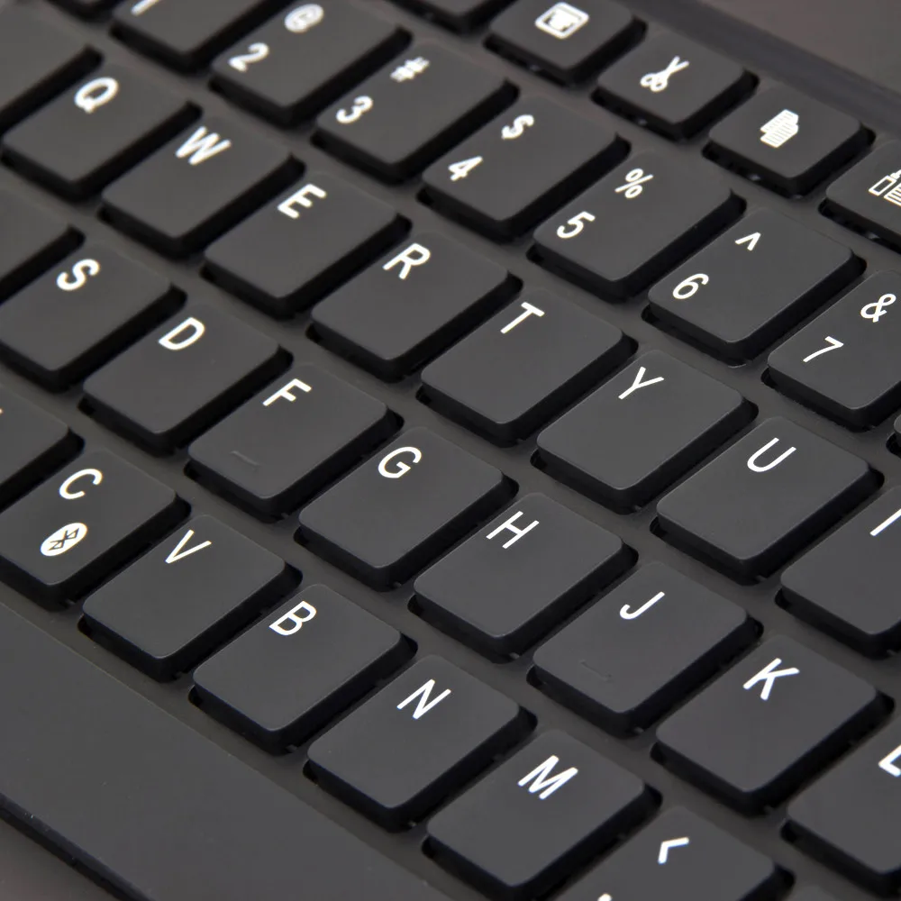 VOBERRY Bluetooth ультра тонкая клавиатура беспроводная эргономичная Ipad с кожаным