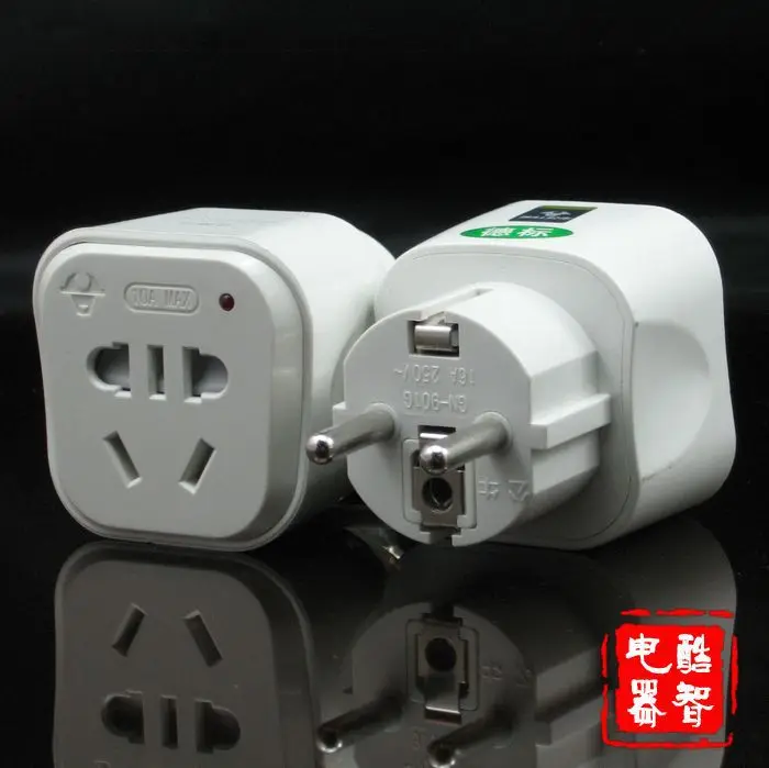 Немецкий Стандартный адаптер питания переменного тока к европейской вилке|adapter to
