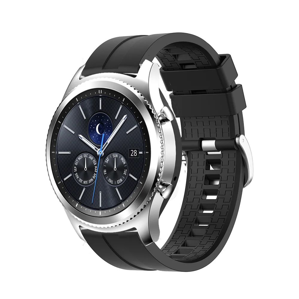 Ремешок силиконовый для Samsung Gear S3 Frontier SM-R760 спортивный резиновый браслет часов