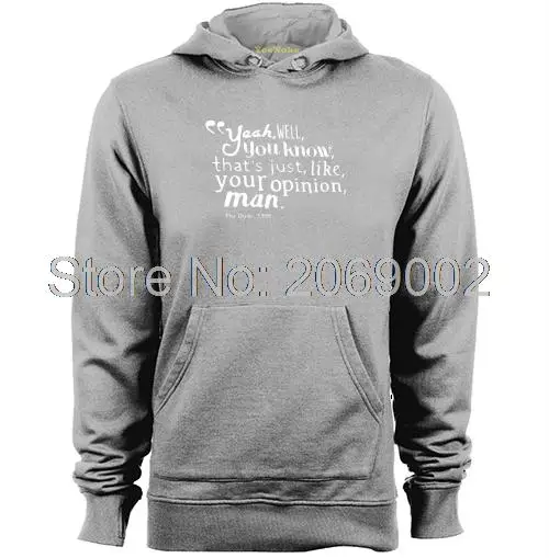 Your Opinion The Big Lebowski Mens &amp Womens Casual Hoodies Fashion | Мужская одежда