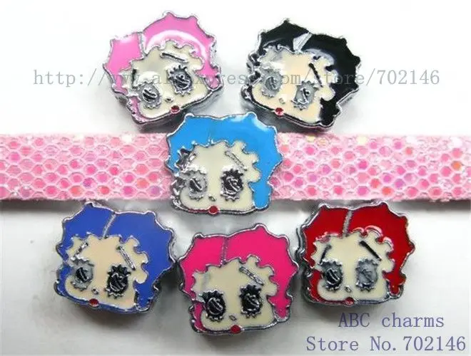 wholesale price hot ale Free shipping 10pcs BEAUTIFUL SL119 8mm Internal Dia.8mm Slide Charms Fit pet collar | Украшения и