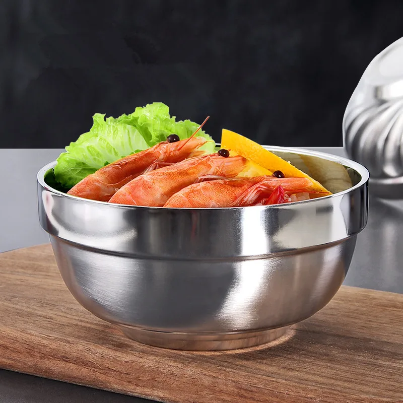 1 шт. двухслойная чаша из нержавеющей стали Изолированная рисовая чаша Бытовая Посуда Чаша Дети анти-скальдинг суповая чаша