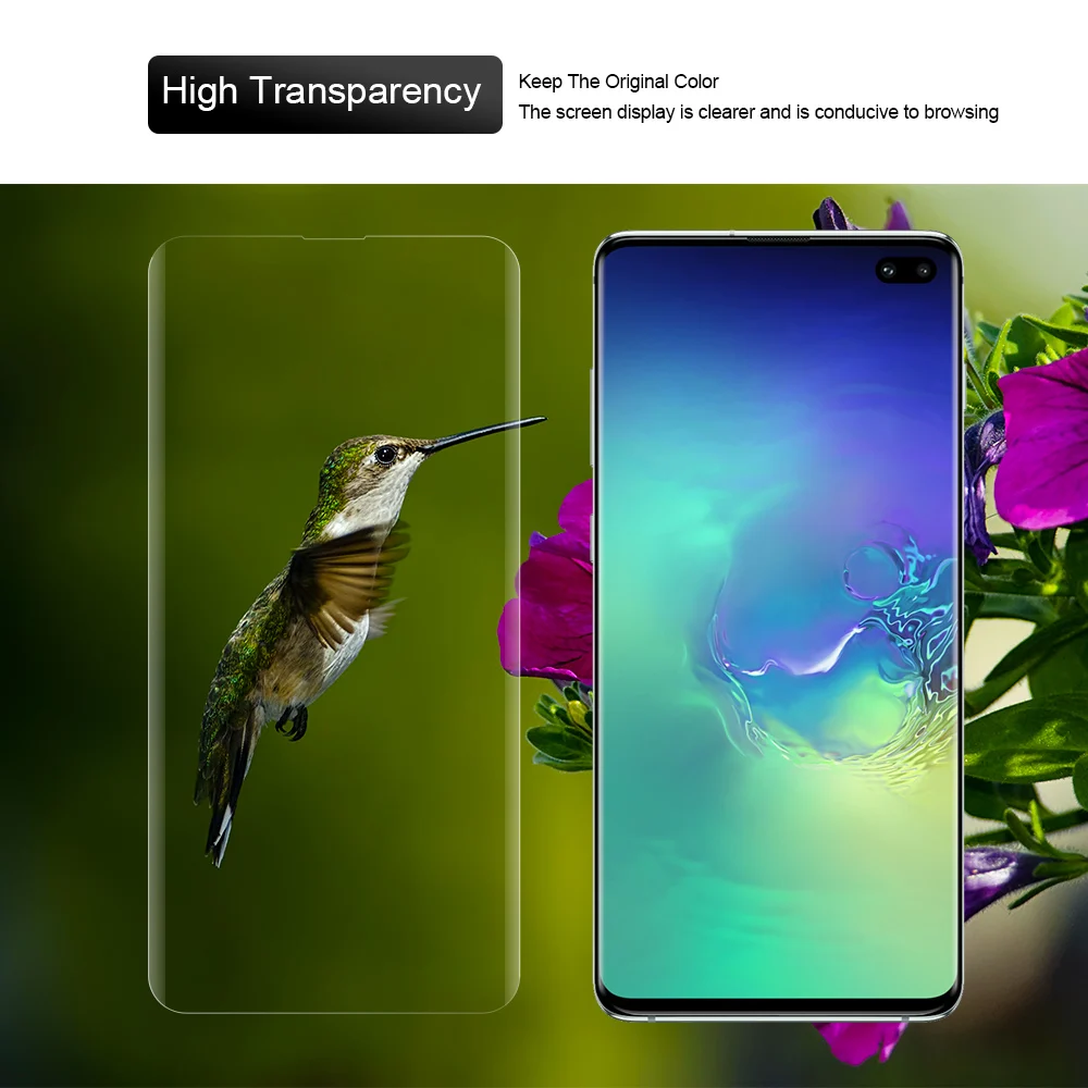 УФ стекло для Samsung Galaxy S10 Plus защита экрана закаленное S10Plus изогнутая защитная