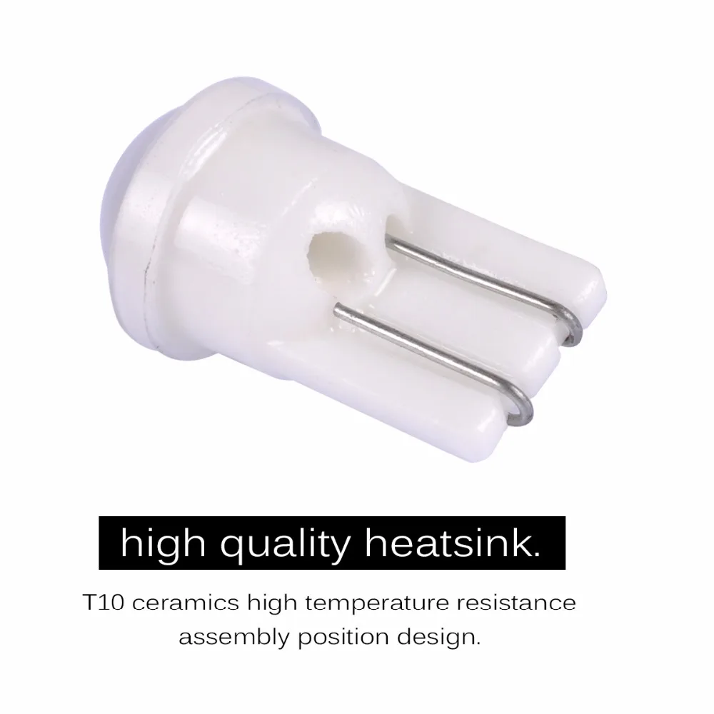 AutoEC 2x керамическая Автомобильная внутренняя Светодиодная лампа T10 194 4014 W5W