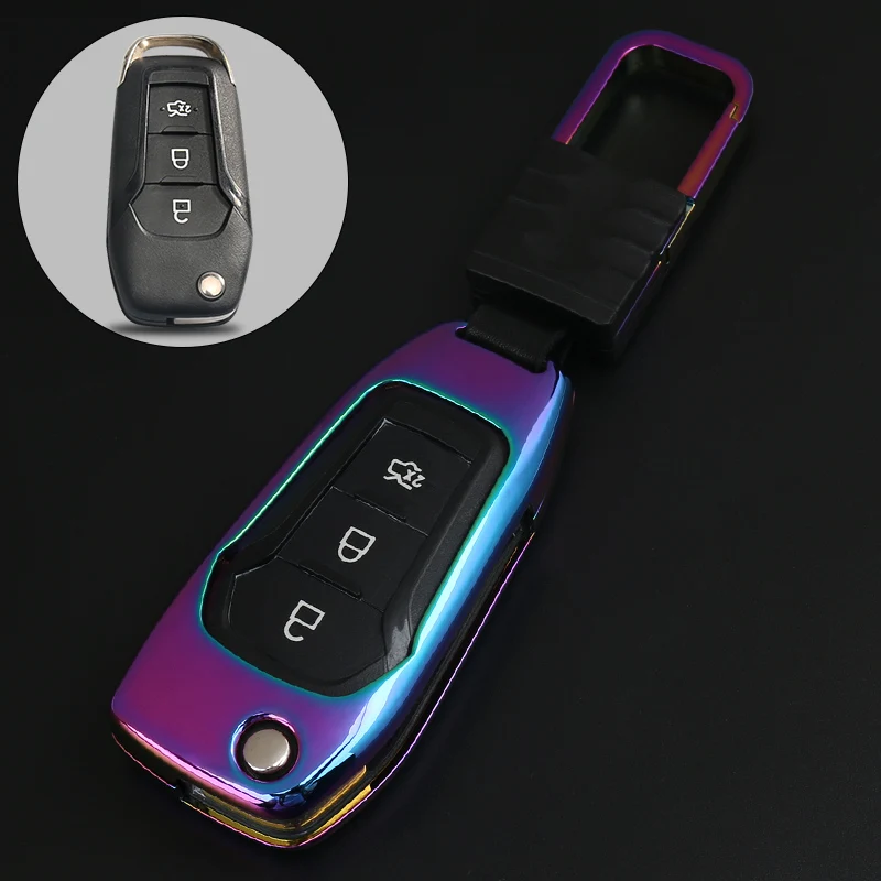 2018 новое кольцо для ключей автомобиля из сплава брелок чехол Ford Mondeo Ecosport Kuga|auto key
