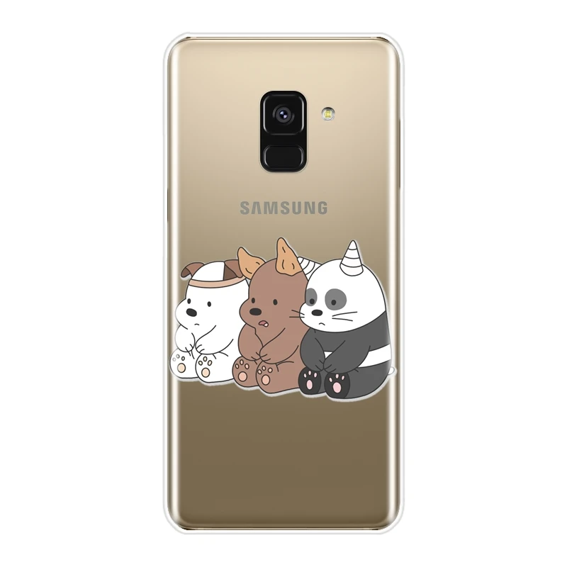 No.1 Мы Голые Медведи Мягкий силиконовый чехол для телефона для samsung A6 A8 Plus задняя крышка для samsung Galaxy A3 A5 A7 чехол - Цвет: No.1