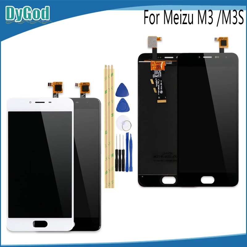 ЖК дисплей DyGod 5 0 дюйма для Meizu M3S сенсорный экран телефона с дигитайзером в сборе