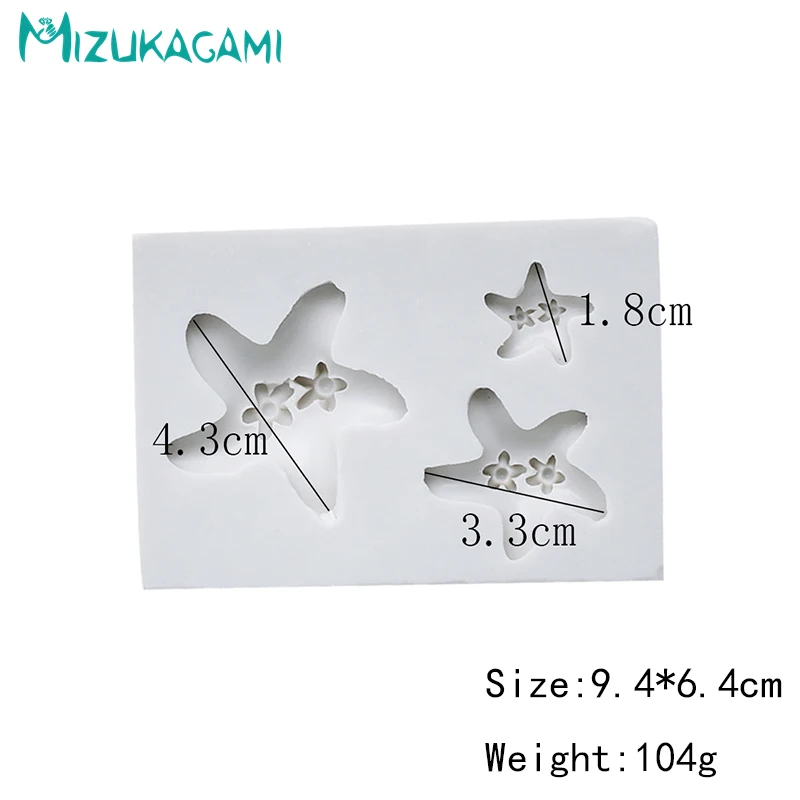 Ocean Series Star Shape Chocolate Silicone Mold Fondant Cake Decorating Tools DIY Kitchen Baking MJ-02138 | Дом и сад