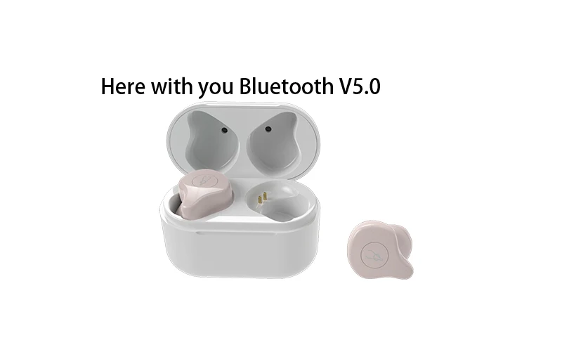 Here with you CV Оригинальные беспроводные наушники Sabbat 5,0, Bluetooth, спортивные наушники, Hi-Fi гарнитура, свободные руки, водонепроницаемые наушники для телефона samsung - Цвет: Here with you CV