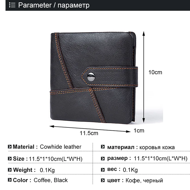 MVA Genuine Leather Men's Wallets/Purse For Men Card Wallets Business Holder Small Male Slim Man Coin Purse | Багаж и сумки