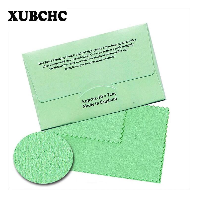 

Ткань для полировки серебра XUBCHC, двойная бархатная ткань для полировки серебра 10,8*6,8, фурнитура для ювелирных изделий, 1 карточка/1 ткань