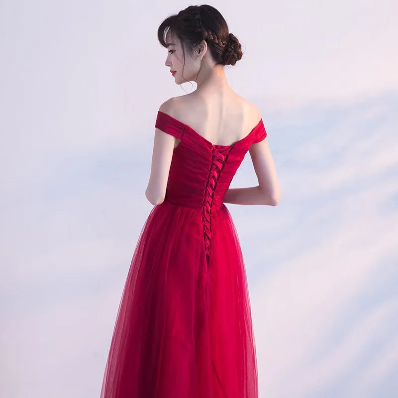 Женское вечернее платье из органзы длинное облегающее красное трапеция до пола с