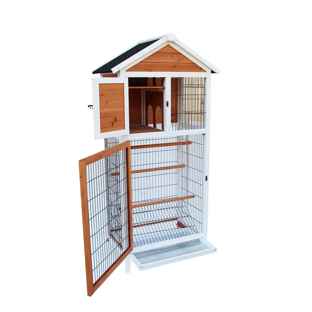 Клетка для птиц деревянная Cockatiel Parakeet канарская зяблик Conure Play House поставка домашних животных
